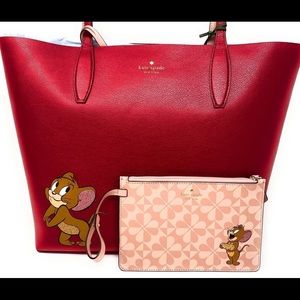 KATE SPADE NEW YORK TOM & JERRY REVERSIBLE TOTE